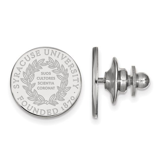 Sterling Silver Syracuse University Crest Lapel Pin Sterling Silver Syracuse University Crest Lapel Pin